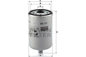 MANN-FILTER Φίλτρο Καυσίμου - Wk 713