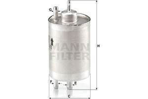 MANN-FILTER Φίλτρο Καυσίμου - Wk 720/1