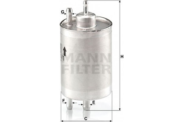 MANN-FILTER Φίλτρο Καυσίμου - Wk 720/1