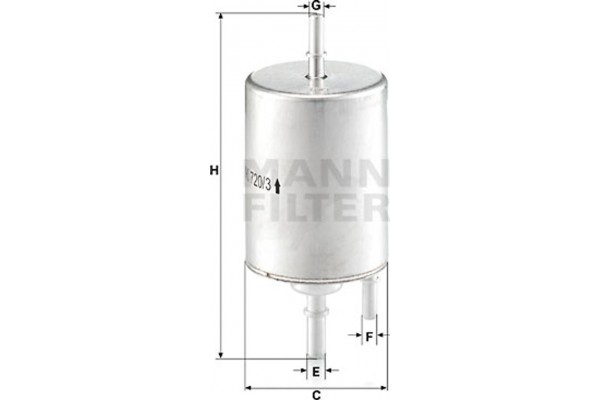 MANN-FILTER Φίλτρο Καυσίμου - Wk 720/3