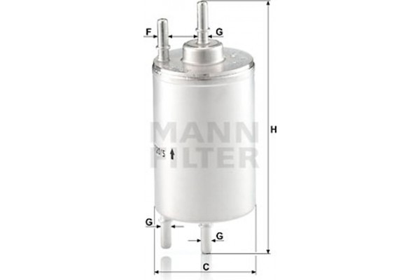 MANN-FILTER Φίλτρο Καυσίμου - Wk 720/5