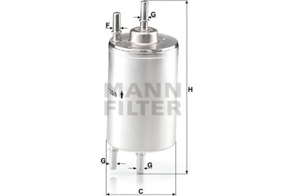 MANN-FILTER Φίλτρο Καυσίμου - Wk 720/6