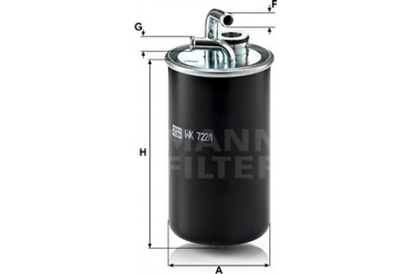 MANN-FILTER Φίλτρο Καυσίμου - Wk 722/1