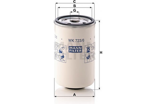 MANN-FILTER Φίλτρο Καυσίμου - Wk 723/6