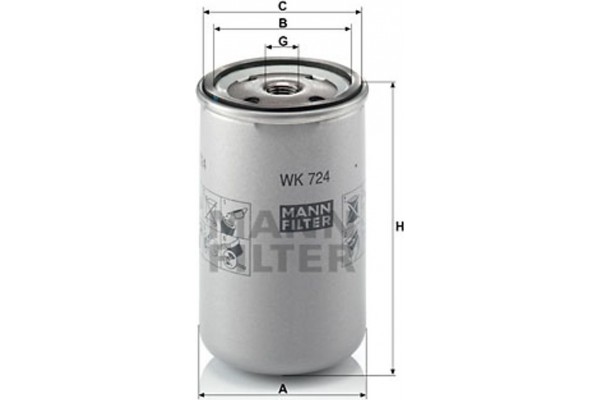 MANN-FILTER Φίλτρο Καυσίμου - Wk 724