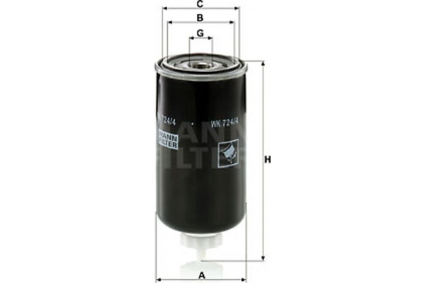 MANN-FILTER Φίλτρο Καυσίμου - Wk 724/4