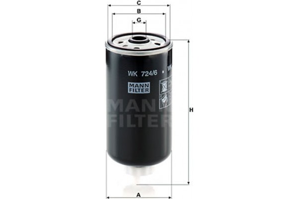 MANN-FILTER Φίλτρο Καυσίμου - Wk 724/6