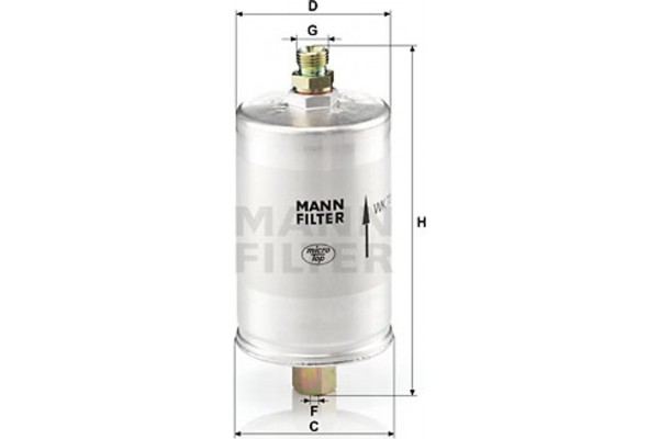 MANN-FILTER Φίλτρο Καυσίμου - Wk 726