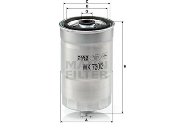 MANN-FILTER Φίλτρο Καυσίμου - Wk 730/2 X