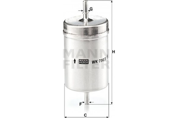 MANN-FILTER Φίλτρο Καυσίμου - Wk 730/3