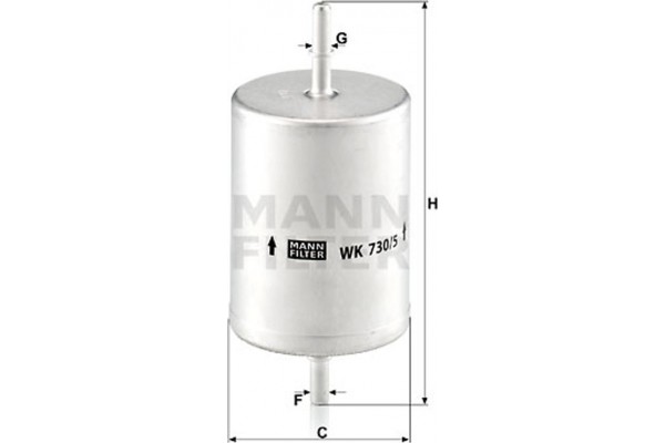 MANN-FILTER Φίλτρο Καυσίμου - Wk 730/5