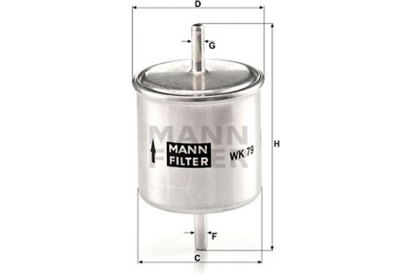 MANN-FILTER Φίλτρο Καυσίμου - Wk 79