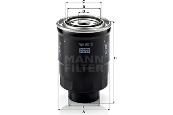 MANN-FILTER Φίλτρο Καυσίμου - Wk 8018 X