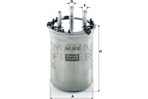 MANN-FILTER Φίλτρο Καυσίμου - Wk 8032
