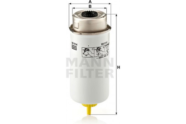MANN-FILTER Φίλτρο Καυσίμου - Wk 8154