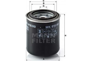 MANN-FILTER Φίλτρο Καυσίμου - Wk 818/80