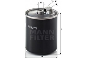 MANN-FILTER Φίλτρο Καυσίμου - Wk 822/1