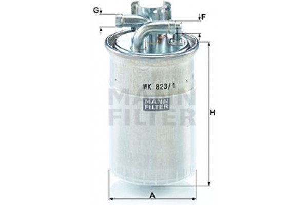 MANN-FILTER Φίλτρο Καυσίμου - Wk 823/1