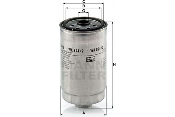 MANN-FILTER Φίλτρο Καυσίμου - Wk 824/2