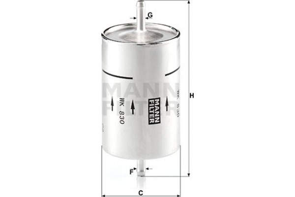 MANN-FILTER Φίλτρο Καυσίμου - Wk 830