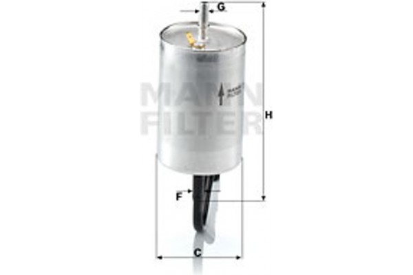 MANN-FILTER Φίλτρο Καυσίμου - Wk 832/1