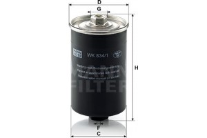 MANN-FILTER Φίλτρο Καυσίμου - Wk 834/1