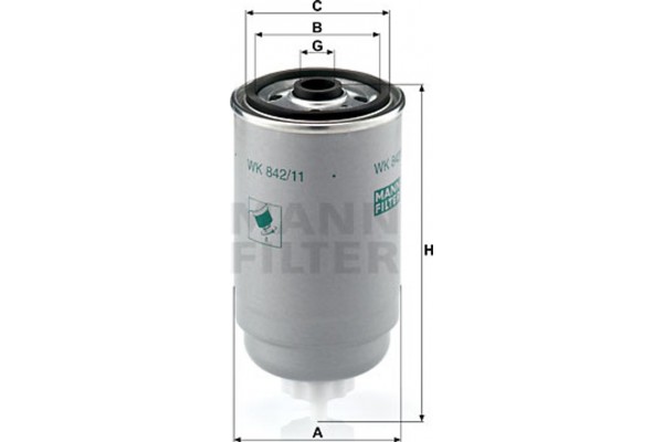 MANN-FILTER Φίλτρο Καυσίμου - Wk 842/11