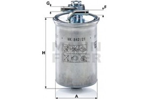 MANN-FILTER Φίλτρο Καυσίμου - Wk 842/21 X