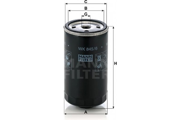 MANN-FILTER Φίλτρο Καυσίμου - Wk 845/6