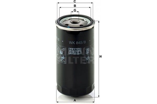 MANN-FILTER Φίλτρο Καυσίμου - Wk 845/8