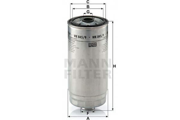 MANN-FILTER Φίλτρο Καυσίμου - Wk 845/9