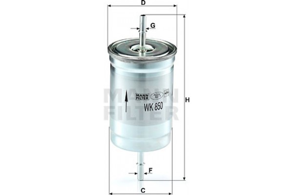 MANN-FILTER Φίλτρο Καυσίμου - Wk 850