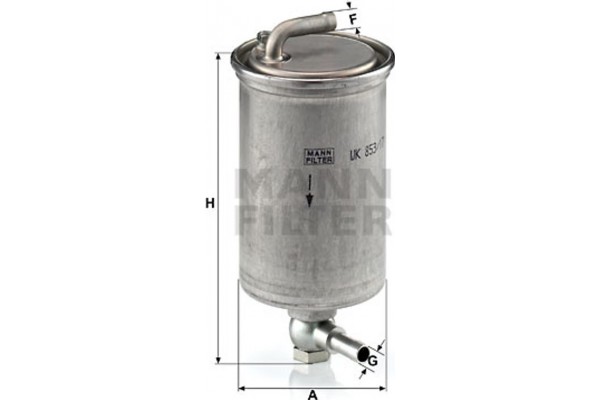 MANN-FILTER Φίλτρο Καυσίμου - Wk 853/17