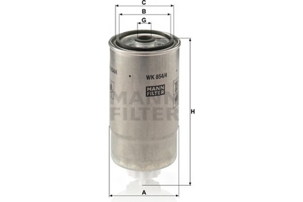 MANN-FILTER Φίλτρο Καυσίμου - Wk 854/4