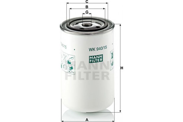 MANN-FILTER Φίλτρο Καυσίμου - Wk 940/15