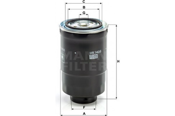 MANN-FILTER Φίλτρο Καυσίμου - Wk 940/6 X