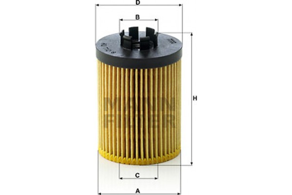 MANN-FILTER Φίλτρο Λαδιού - Hu 712/8 X