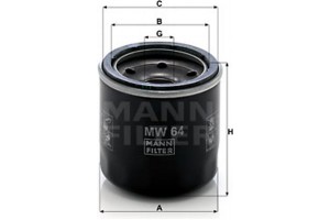 MANN-FILTER Φίλτρο Λαδιού - Mw 64