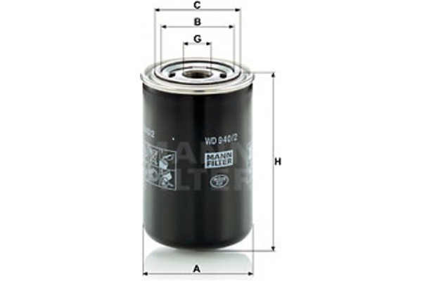 MANN-FILTER Φίλτρο Λαδιού - Wd 940/2