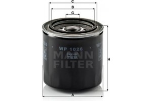 MANN-FILTER Φίλτρο Λαδιού - Wp 1026
