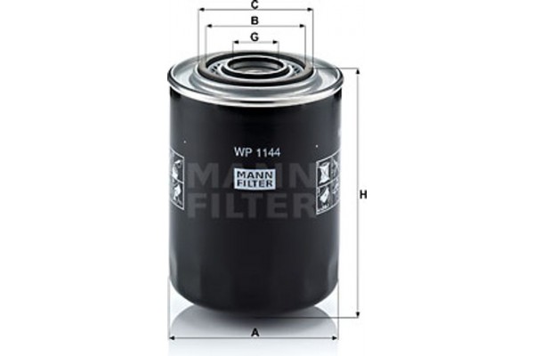 MANN-FILTER Φίλτρο Λαδιού - Wp 1144