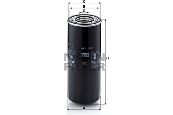 MANN-FILTER Φίλτρο Λαδιού - Wp 11 102/1-2