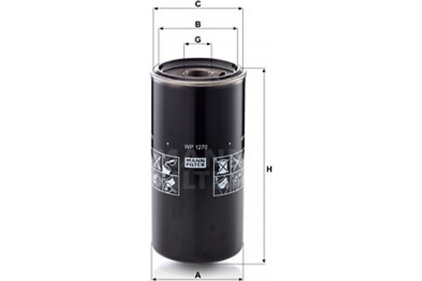 MANN-FILTER Φίλτρο Λαδιού - Wp 1270