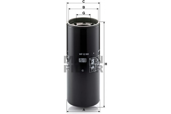MANN-FILTER Φίλτρο Λαδιού - Wp 12 300