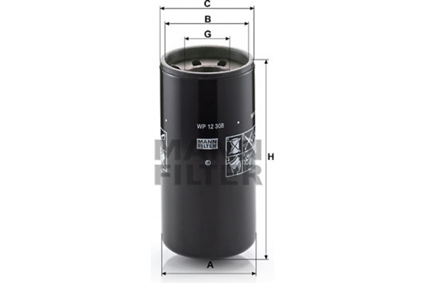 MANN-FILTER Φίλτρο Λαδιού - Wp 12 308