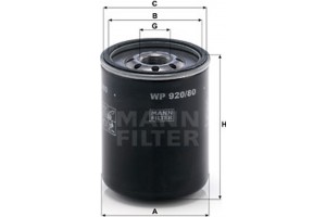 MANN-FILTER Φίλτρο Λαδιού - Wp 920/80