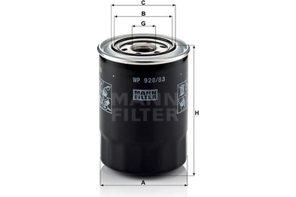 MANN-FILTER Φίλτρο Λαδιού - Wp 928/83