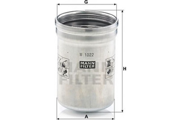 MANN-FILTER Φίλτρο Λαδιού - W 1022