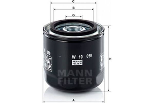 MANN-FILTER Φίλτρο Λαδιού - W 10 050