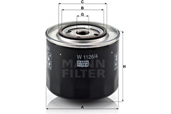 MANN-FILTER Φίλτρο Λαδιού - W 1126